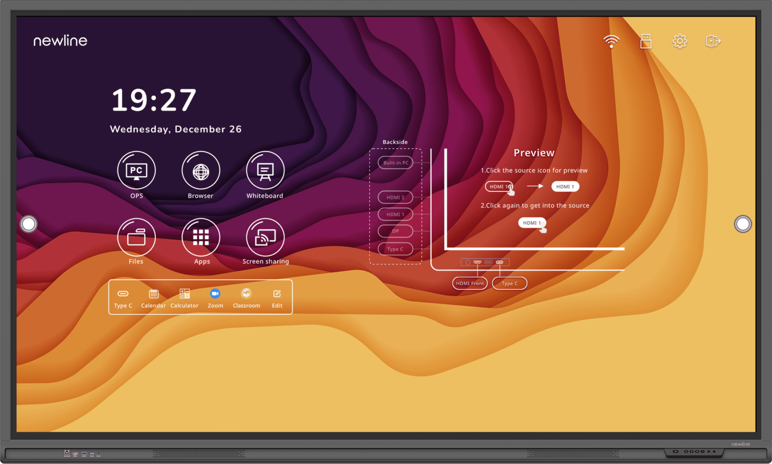 NEWLINE LYRA 4K interactive Touchscreen